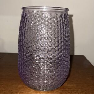 Vintage purple vase with bubble texture